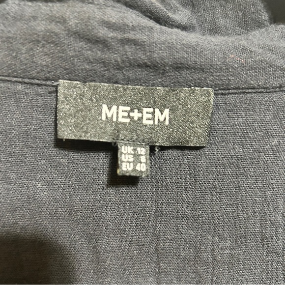 Me‎ And Em Dress Cotton Size 8 Black Maxi - Picture 5 of 9